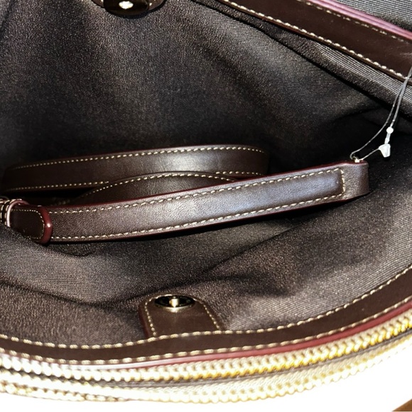 NWOT Coach Christie Carryall Signature Canvas Tote Brown Monogram + COA - Picture 7 of 14